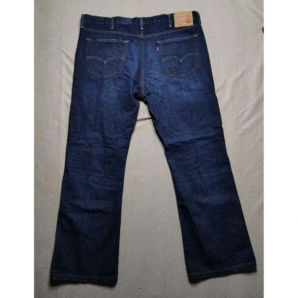 Levi's 527 Men's Slim Fit Bootcut Jeans Dark Wash Size 42x30 Cowboy Ranch